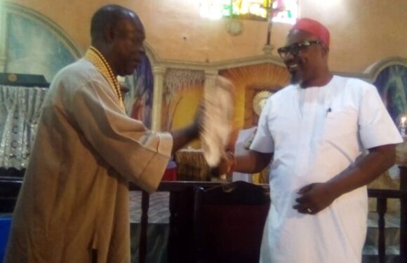 Chairman Onitsha South Honour By Catholic Church With Chieftaincy Title