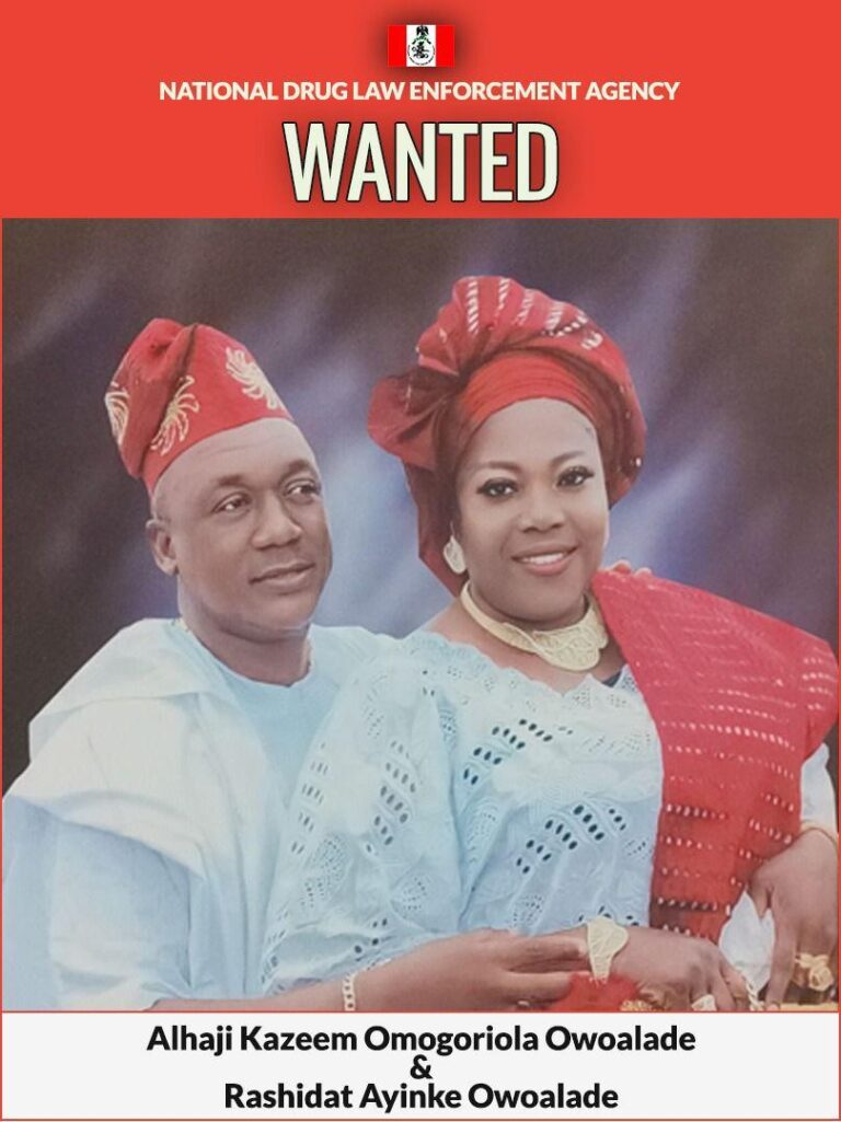 NDLEA declares couple wanted, arrests 4 cartel members over cocaine seizures. Intercepts China, UK-bound drug