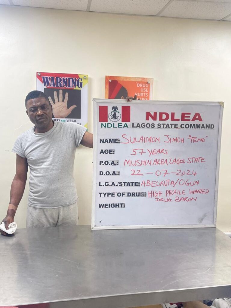 NDLEA Nabs Most Wanted Mushin Drug Lord, Temo