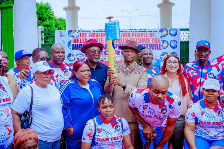 Gov. Oborevwori tasks Team Delta on victory as NDSF torch lands Asaba