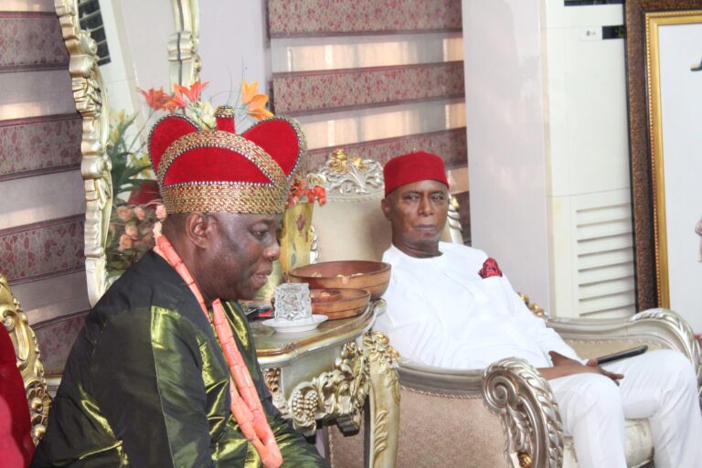 “You Have Changed the Narrative, Your Confidence is Unmatched” —Asagba of Asaba Tells Senator Ned Nwoko
