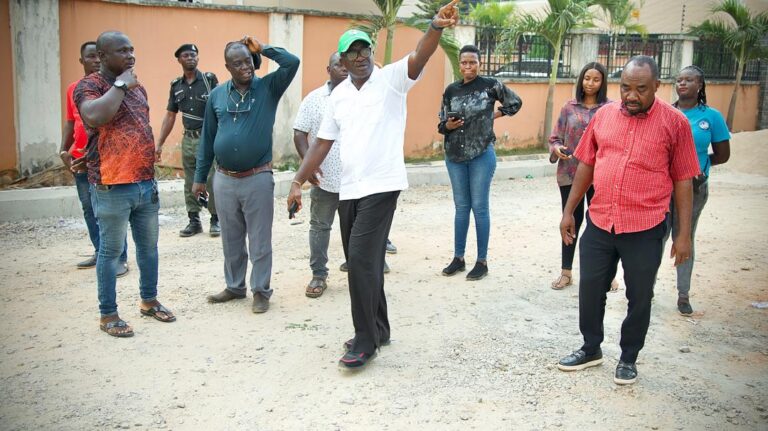 Ukah Inspects Construction works at Delta State House of Assembly Service Commission Road