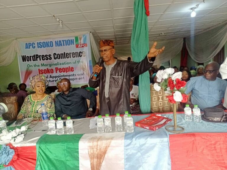 APC APPEALS TO PRESIDENT TINUBU TO APPOINT ISOKO SON MD SOUTH SOUTH DEVELOPMENT COMMISSION