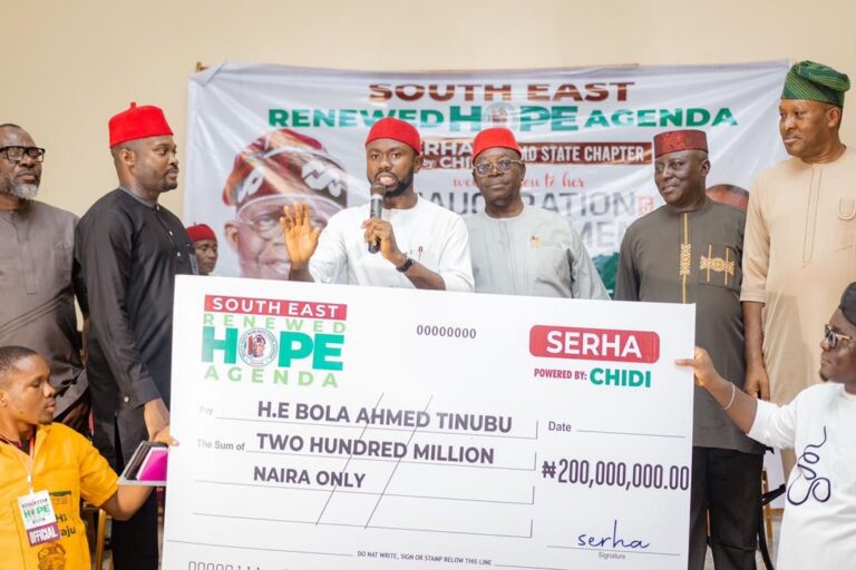 2027: Group presents N200m cheque to purchase APC presidential form for Tinubu, campaign logistics