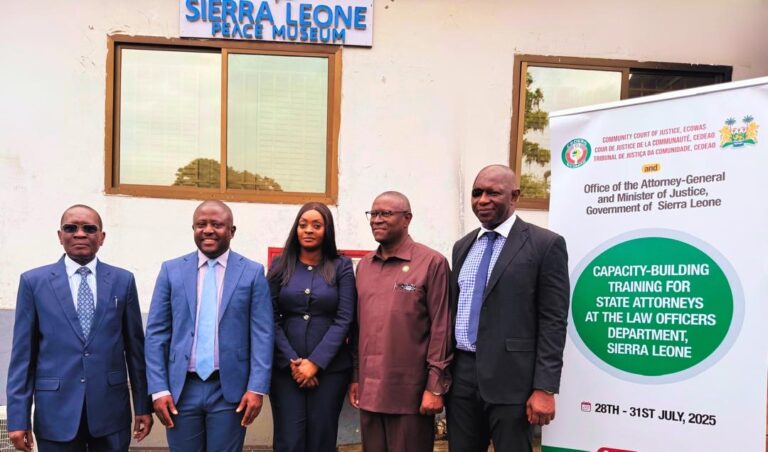 ECOWAS COURT, SIERRA LEONE GOVT ORGANISE CAPACITY-BUILDING TRAINING FOR SIERRA LEONE STATE ATTORNEYS