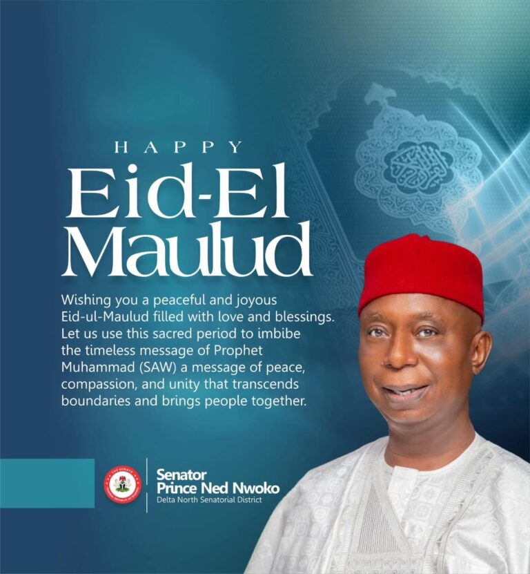Eid-Maulud: Sen. Ned Nwoko congratulates  Muslims on birth anniversary of Mohammad.