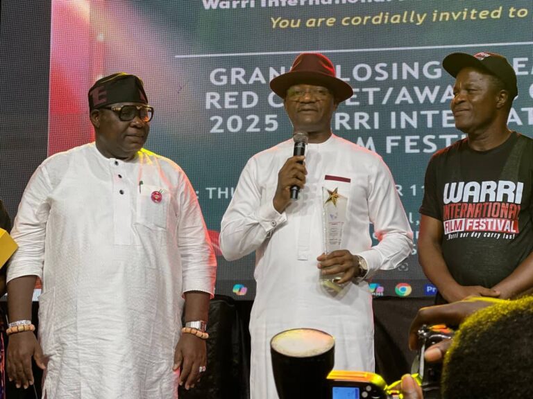 GOborevwori Bags Excellence Award at Maiden Warri Int’l Film Festival